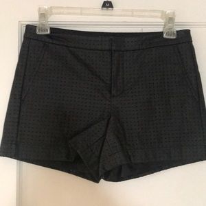 Faux leather shorts